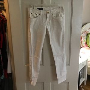 Jcrew Ankle Skinny Jeans White 27